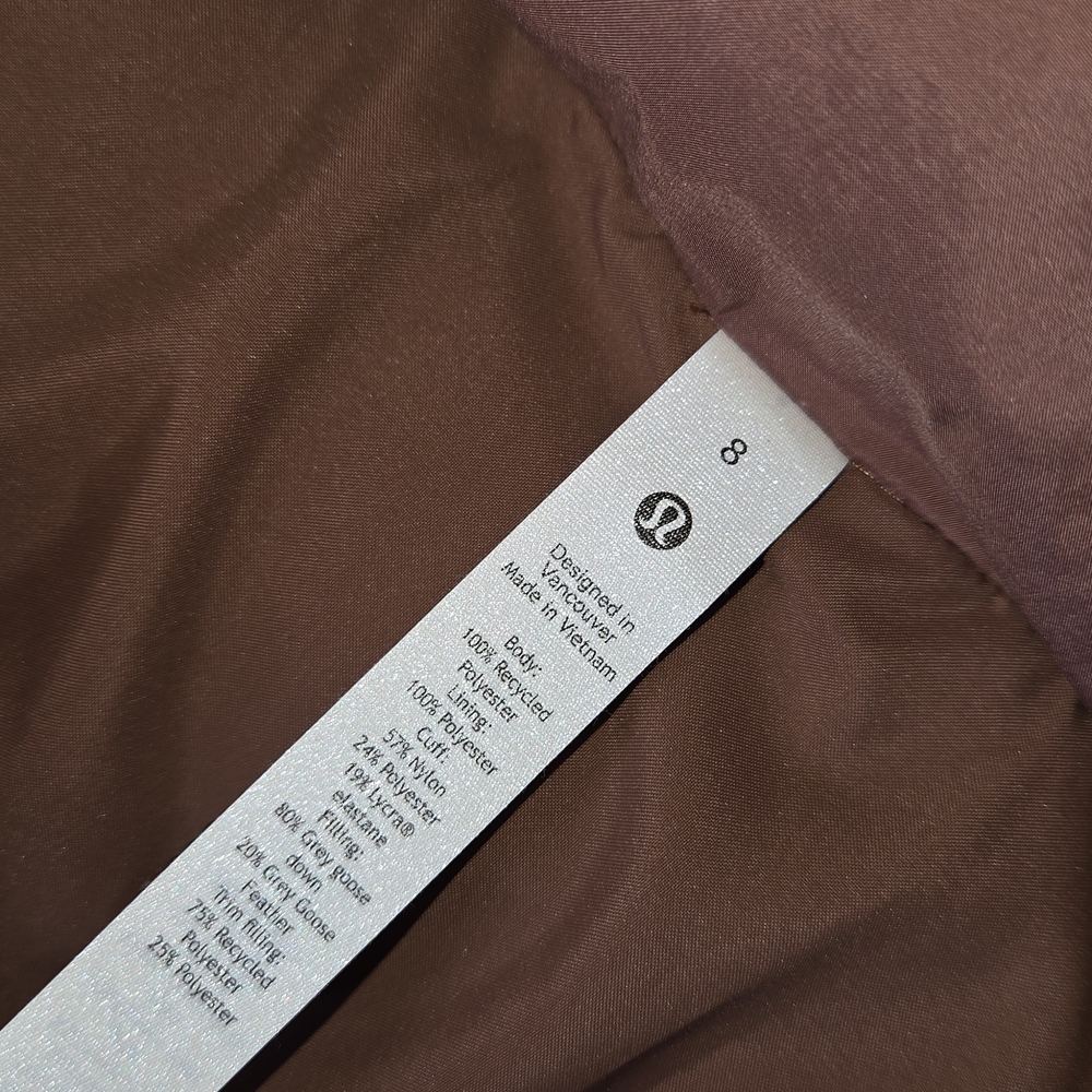 Lululemon Athletica Chestnut Puffer Jacket - Picture 3 of 5